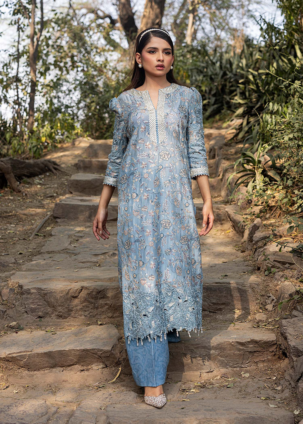 HSY | Summer Edit | Ezure by HSY - Designer Dress  - Type : Ladies Clothes - Available at Libayah - 100% Original 