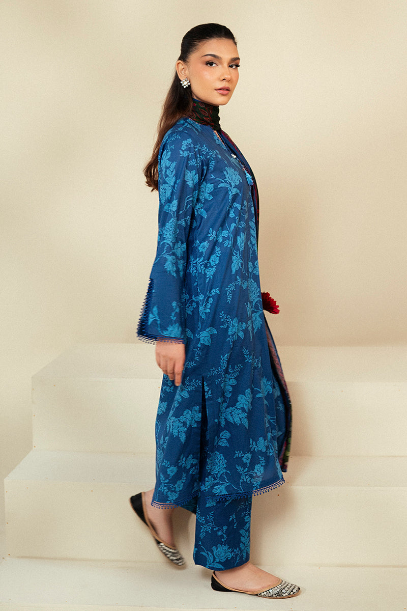 Cross Stitch | Daily Lawn 24 | TEAL OAKLEY-3 PIECE LAWN SUIT