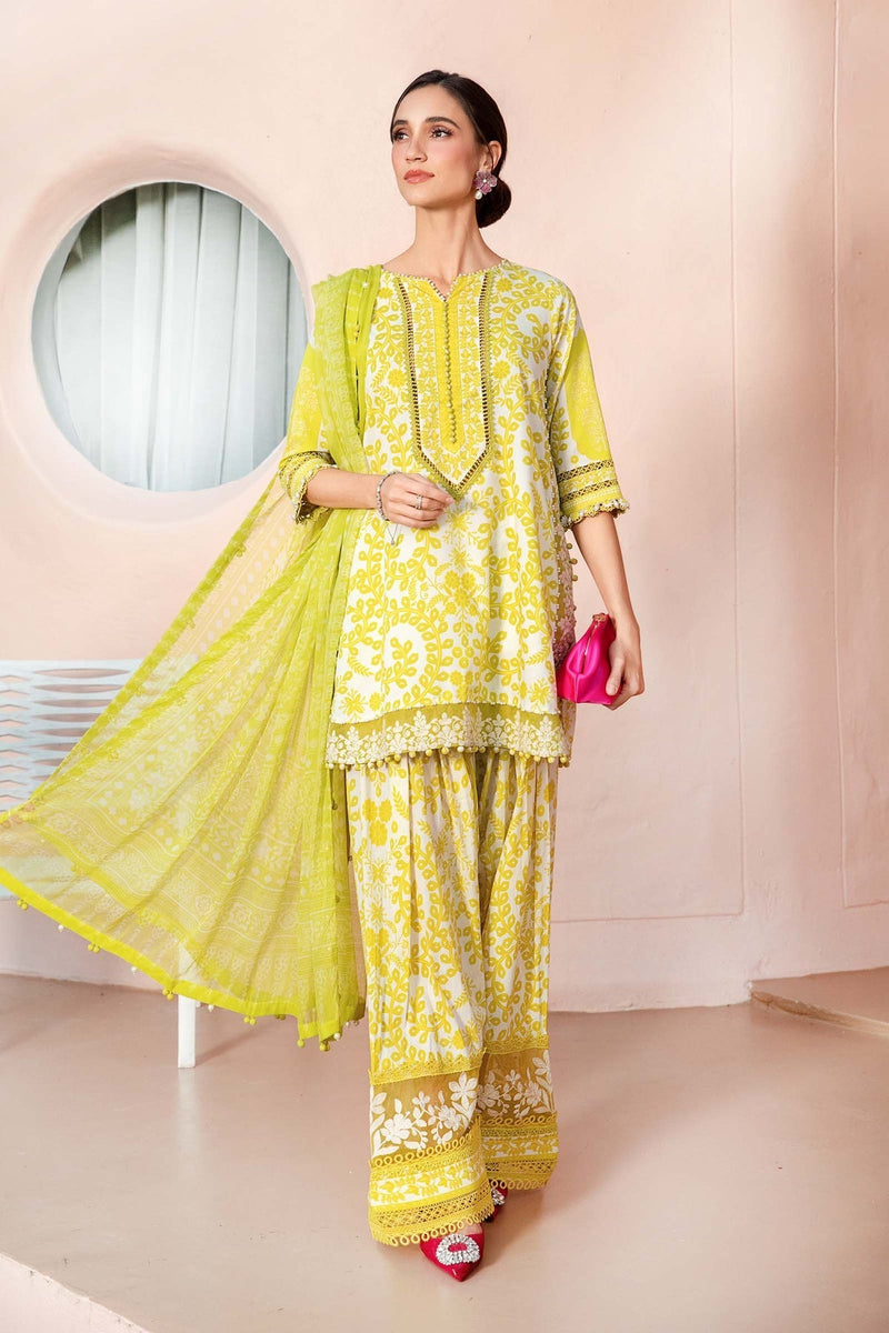 Maria B | M Prints 25 | MPT-2504-A by Maria B - Designer Dress - Type: Ladies Clothes - Available at Libayah - 100% Original