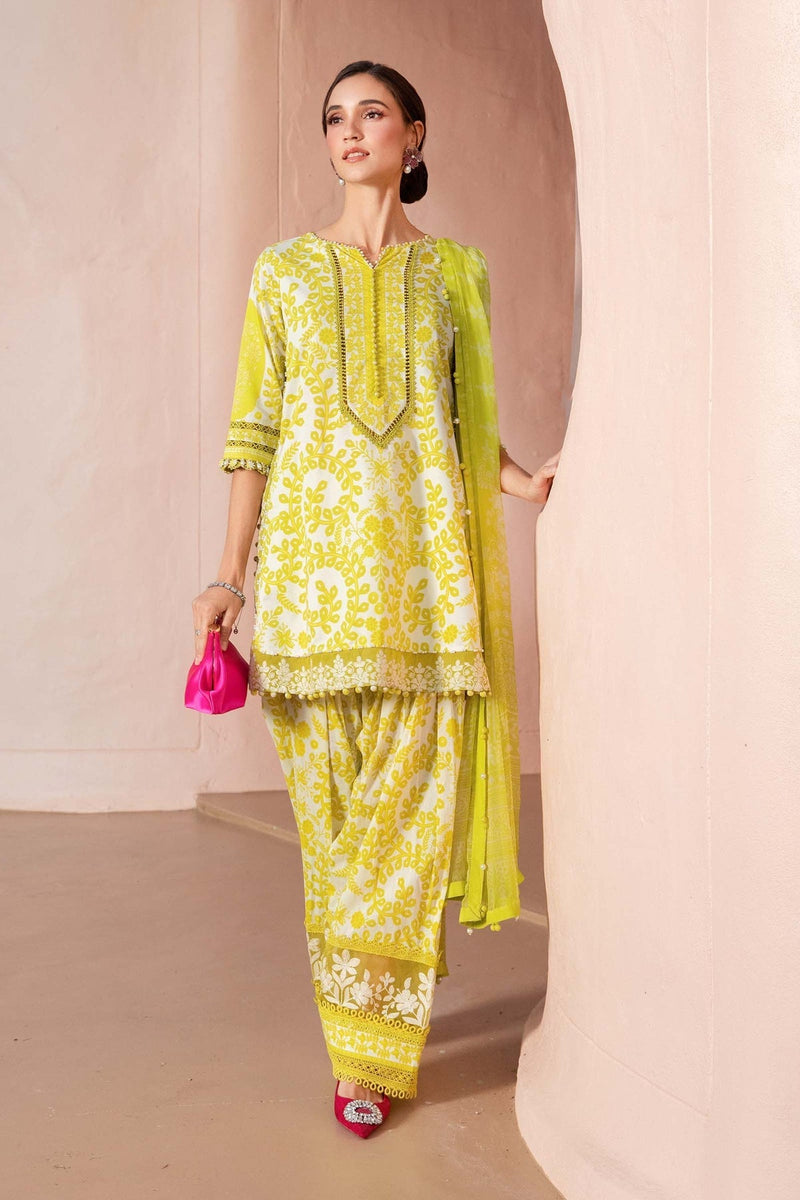 Maria B | M Prints 25 | MPT-2504-A by Maria B - Designer Dress - Type: Ladies Clothes - Available at Libayah - 100% Original