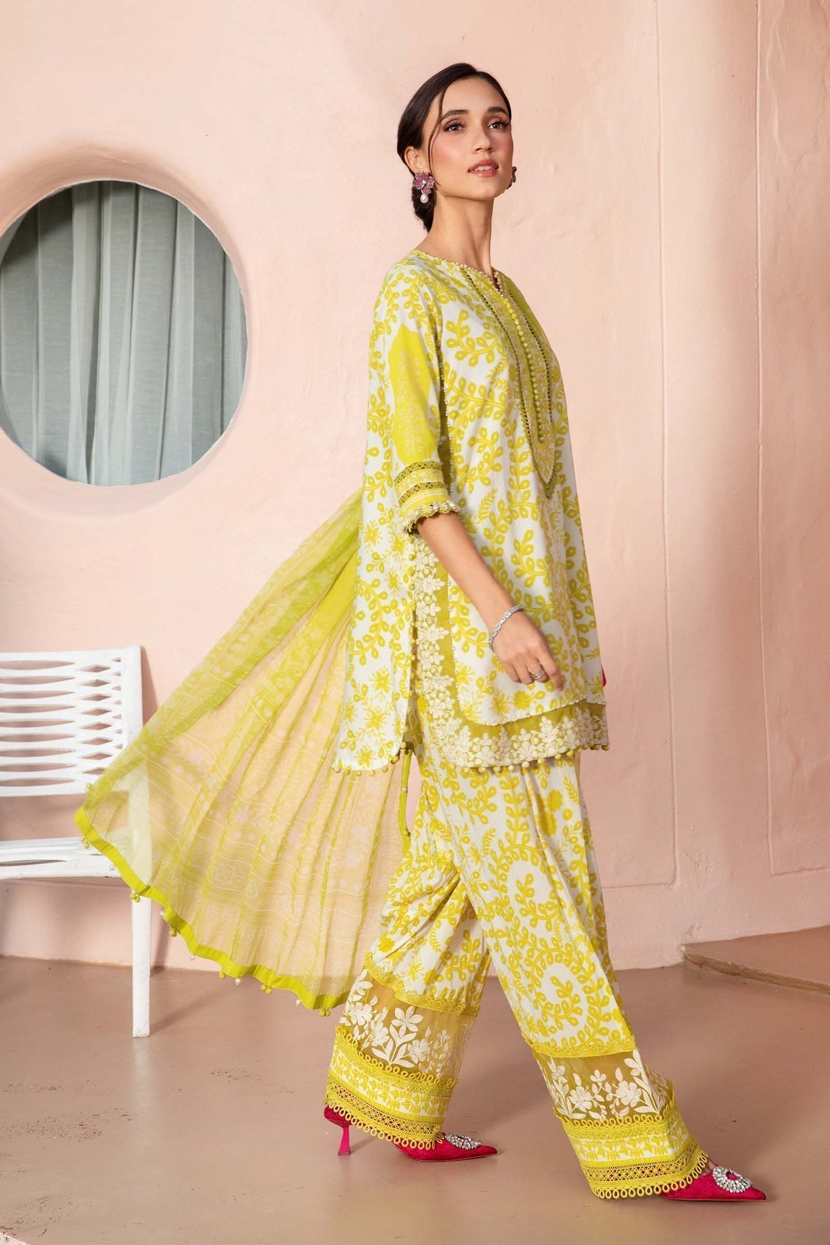 Maria B | M Prints 25 | MPT-2504-A by Maria B - Designer Dress - Type: Ladies Clothes - Available at Libayah - 100% Original