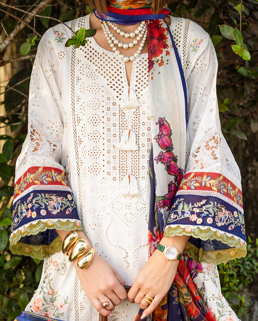 Esmel | Mon Tresor Luxe Lawn 26 | Clair De Lune by Esmel - Designer Dress - Type : Luxury Dress - Available at Libayah - 100% Original