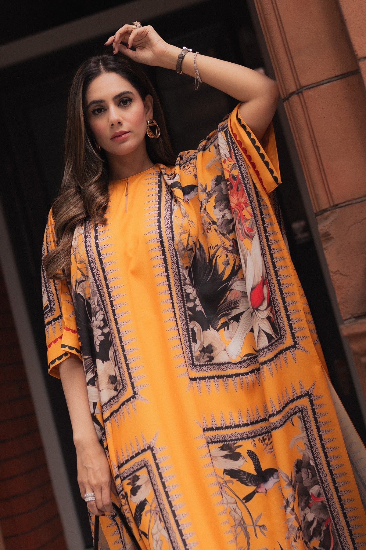Erum Khan | Kaftan Edit | Halo Haze by Erum Khan - Designer Dress  - Type : Ladies Clothes - Available at Libayah - 100% Original 