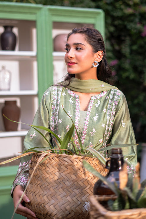 Kross Kulture | Luxury Baharaneh | MINTY GLAZE KLX-00736 by Kross Kulture - Designer Dress - Type: Ladies Clothes - Available at Libayah - 100% Original