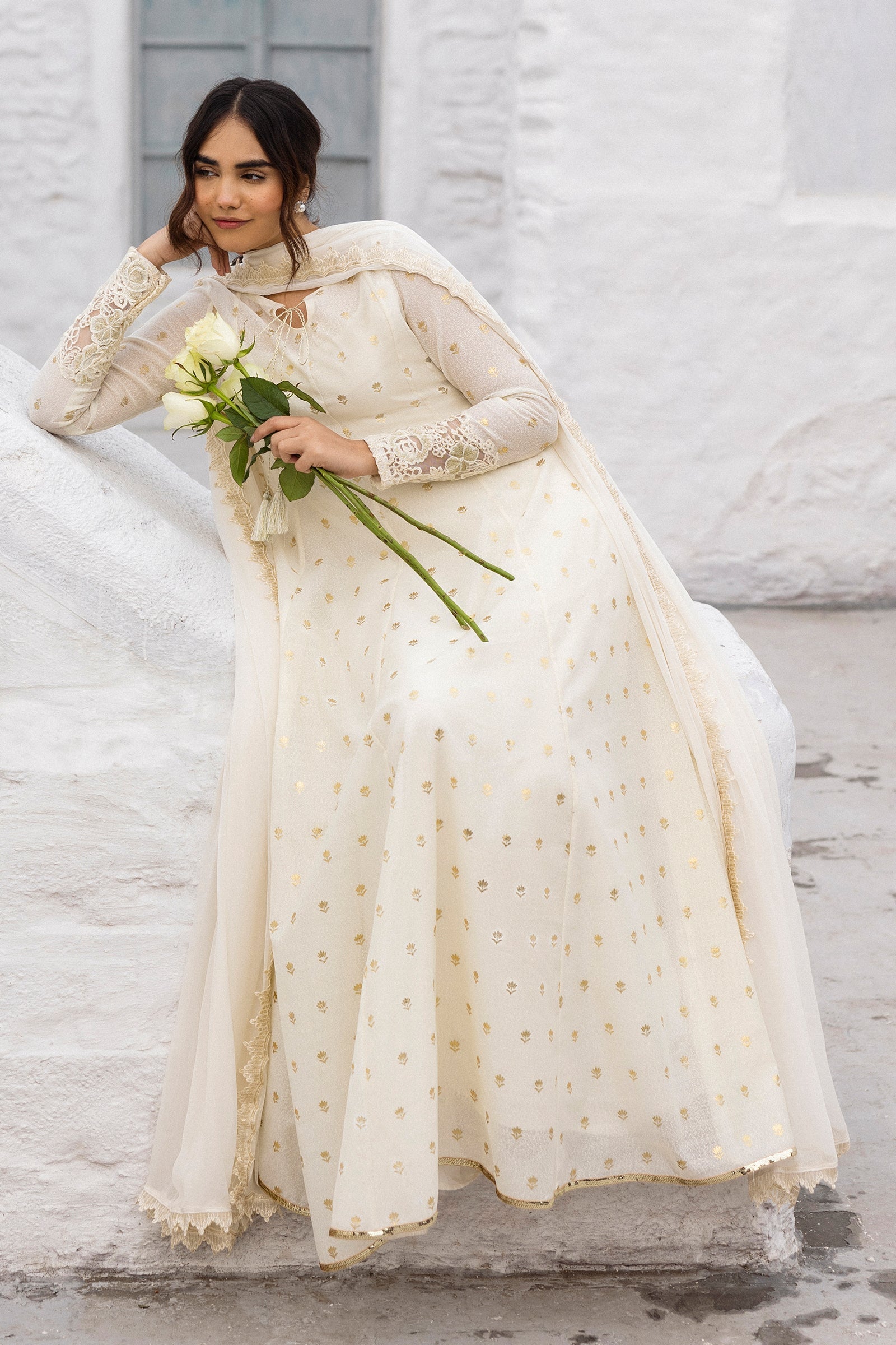 Erum Khan | Ramadan Edition | Hoor by Erum Khan - Designer Dress - Type: Ladies Clothes - Available at Libayah - 100% Original