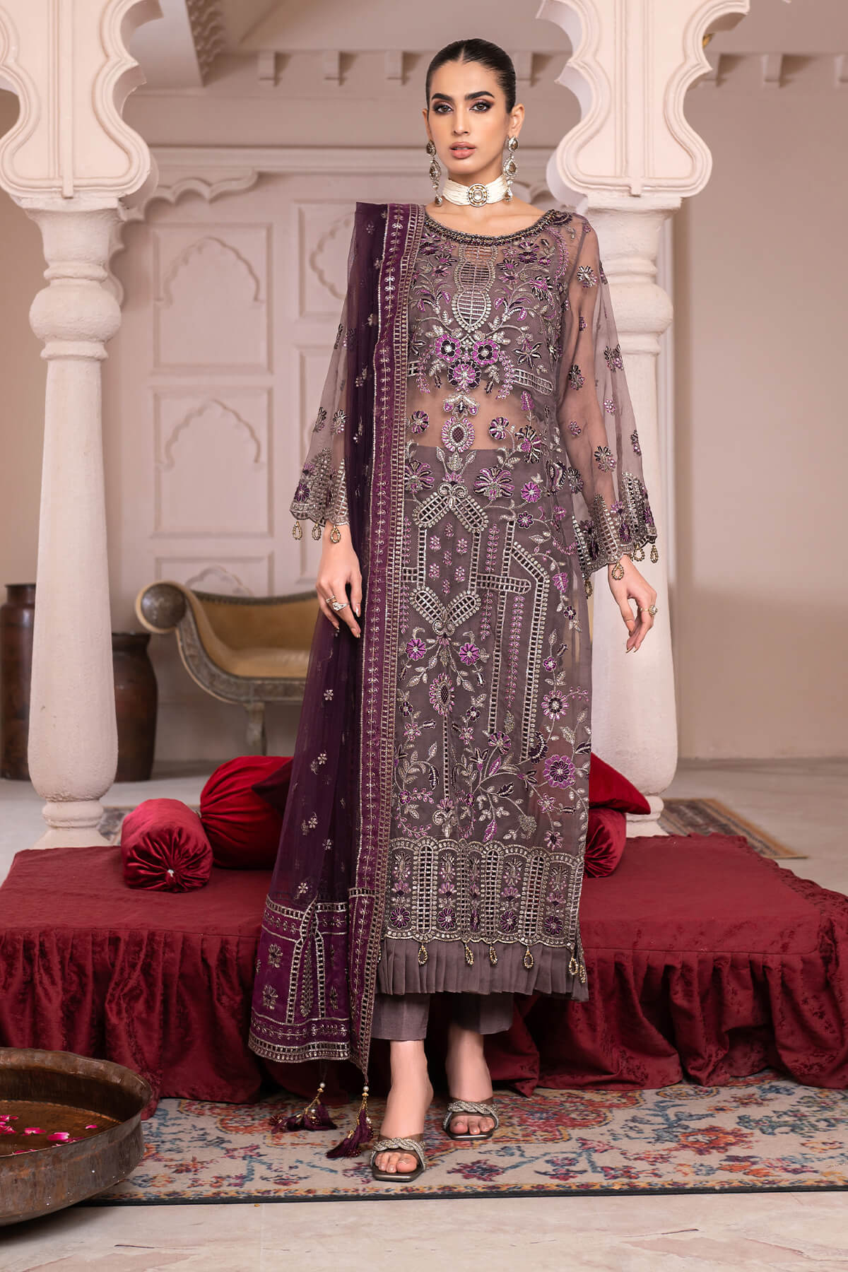 Janique | Luxury Collection 24 | D-004 Orchid Vine by Janique - Designer Dress - Type: Ladies Clothes - Available at Libayah - 100% Original