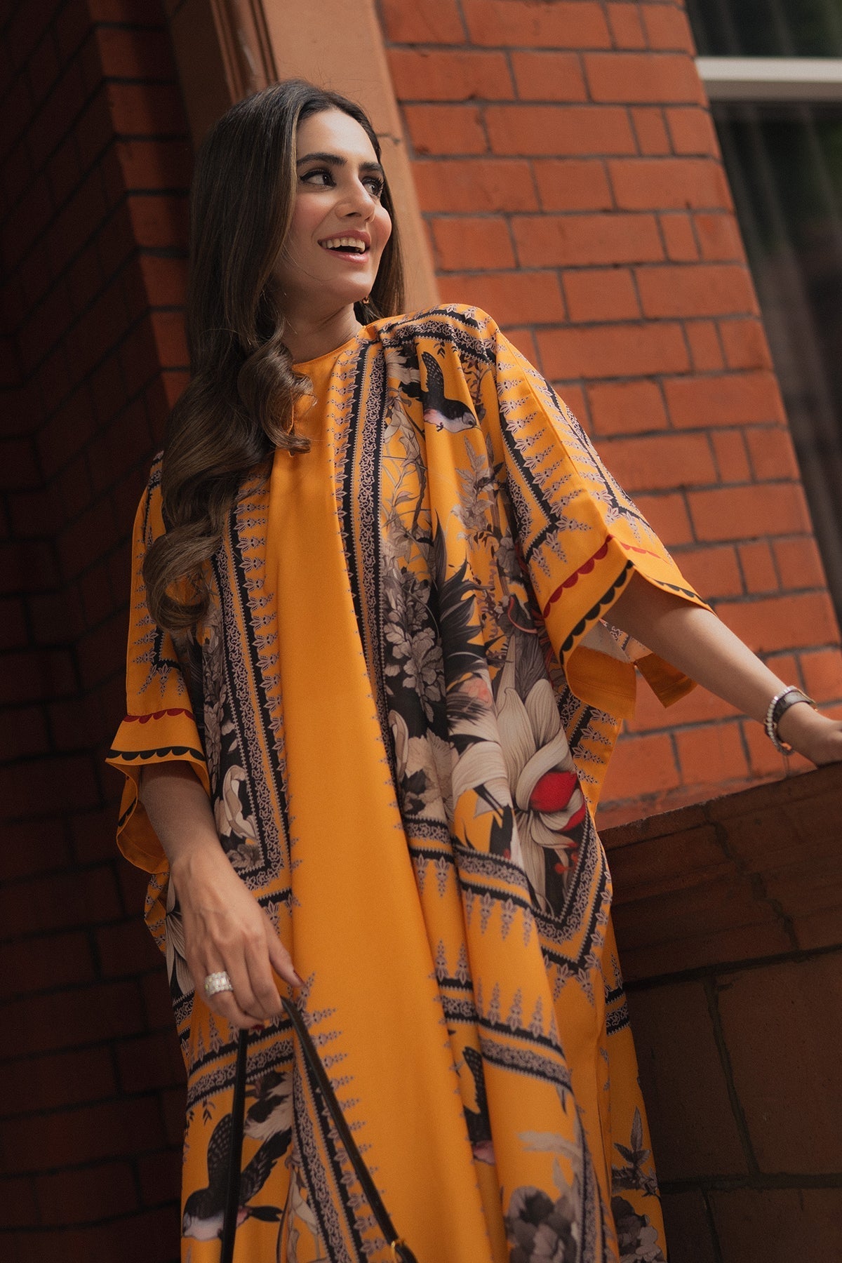 Erum Khan | Kaftan Edit | Halo Haze by Erum Khan - Designer Dress  - Type : Ladies Clothes - Available at Libayah - 100% Original 
