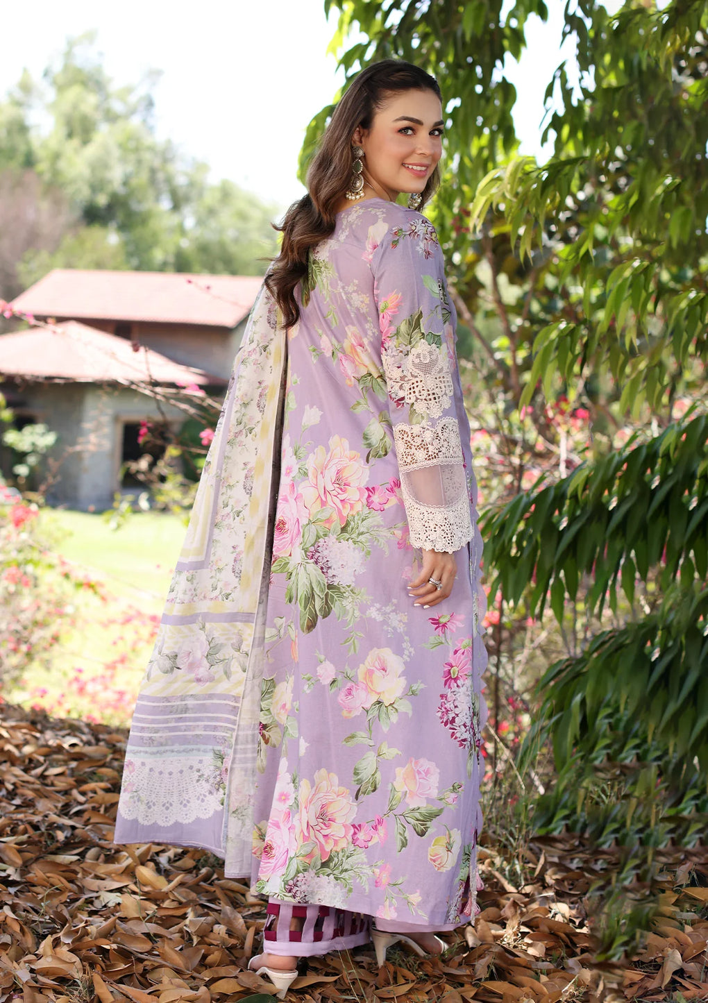 Elaf Premium | Prints Chikankari 24 | 03A LILAC L AMOUR by Elaf Premium - Designer Dress - Type: Ladies Clothes - Available at Libayah - 100% Original