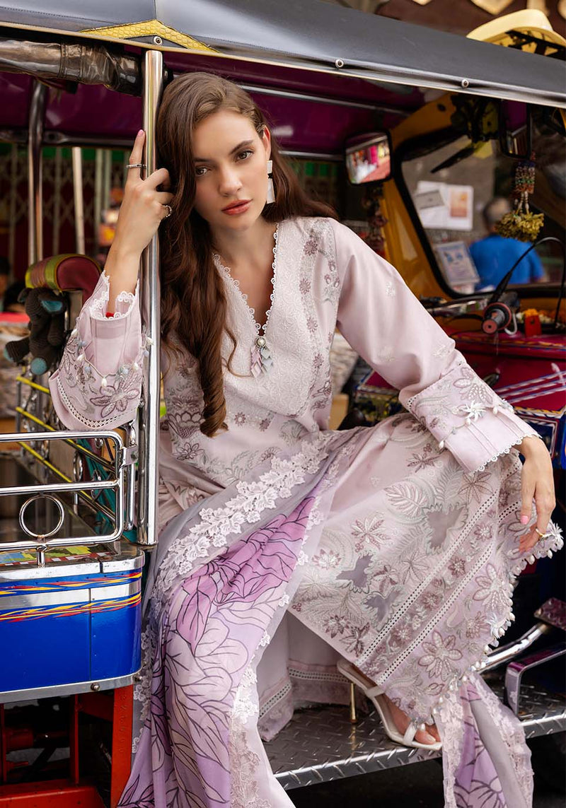 Zarqash | Luxury Lawn 25 | ZQLU 0010 ELSA by Zarqash - Designer Dress - Type: Ladies Clothes - Available at Libayah - 100% Original