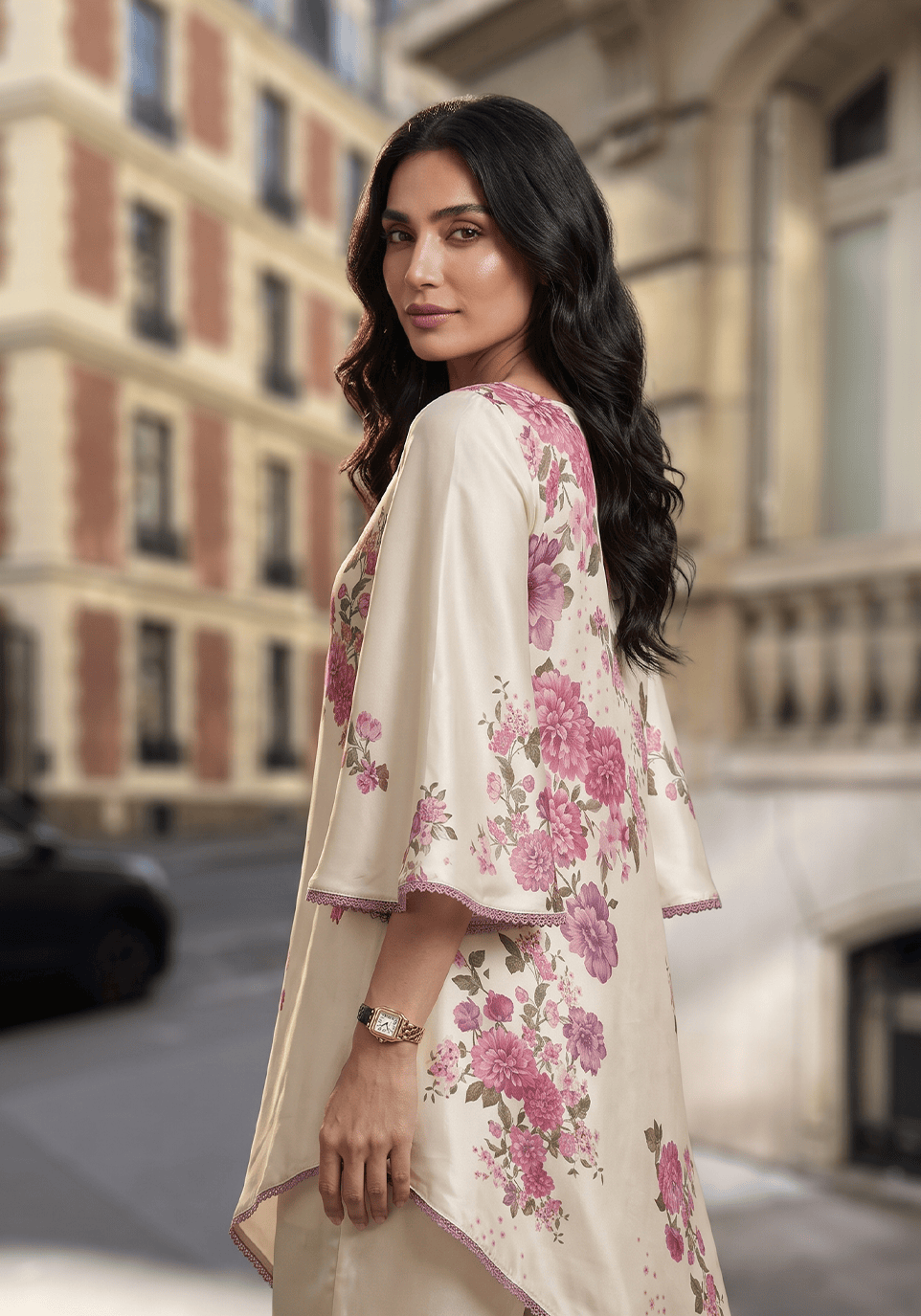 Zarqash | Silk Edit 26 | Blush Botanica by Zarqash - Designer Dress  - Type : Ladies Clothes - Available at Libayah - 100% Original 