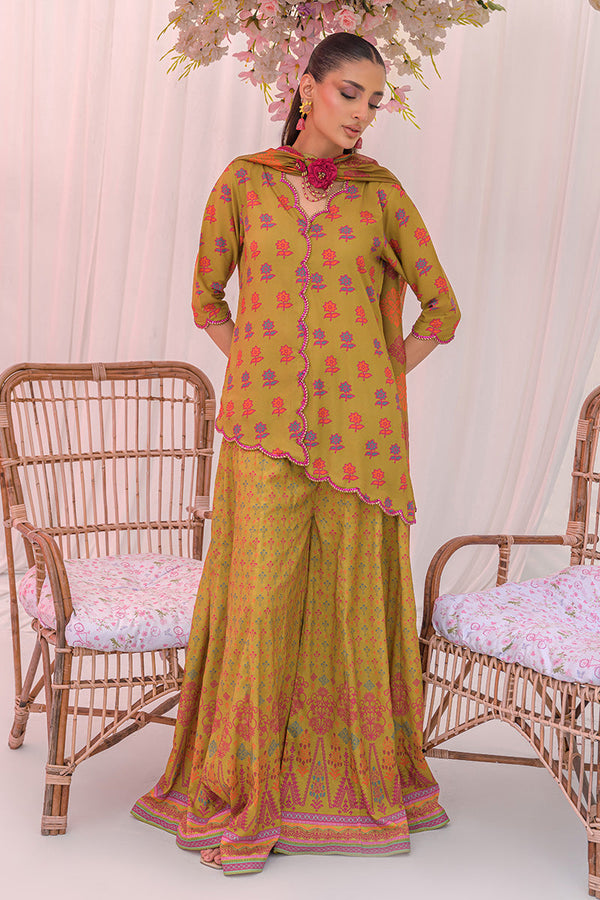 Chic Ophicial | The Maison Duo | Earthy Mustard by Chic Ophicial - Designer Dress  - Type : Ladies Clothes - Available at Libayah - 100% Original 
