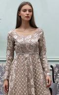 Threads and Motifs | Formal Dresses 25 | Organza Embroidered Maxi by Threads and Motifs - Designer Dress  - Type : Ladies Clothes - Available at Libayah - 100% Original 