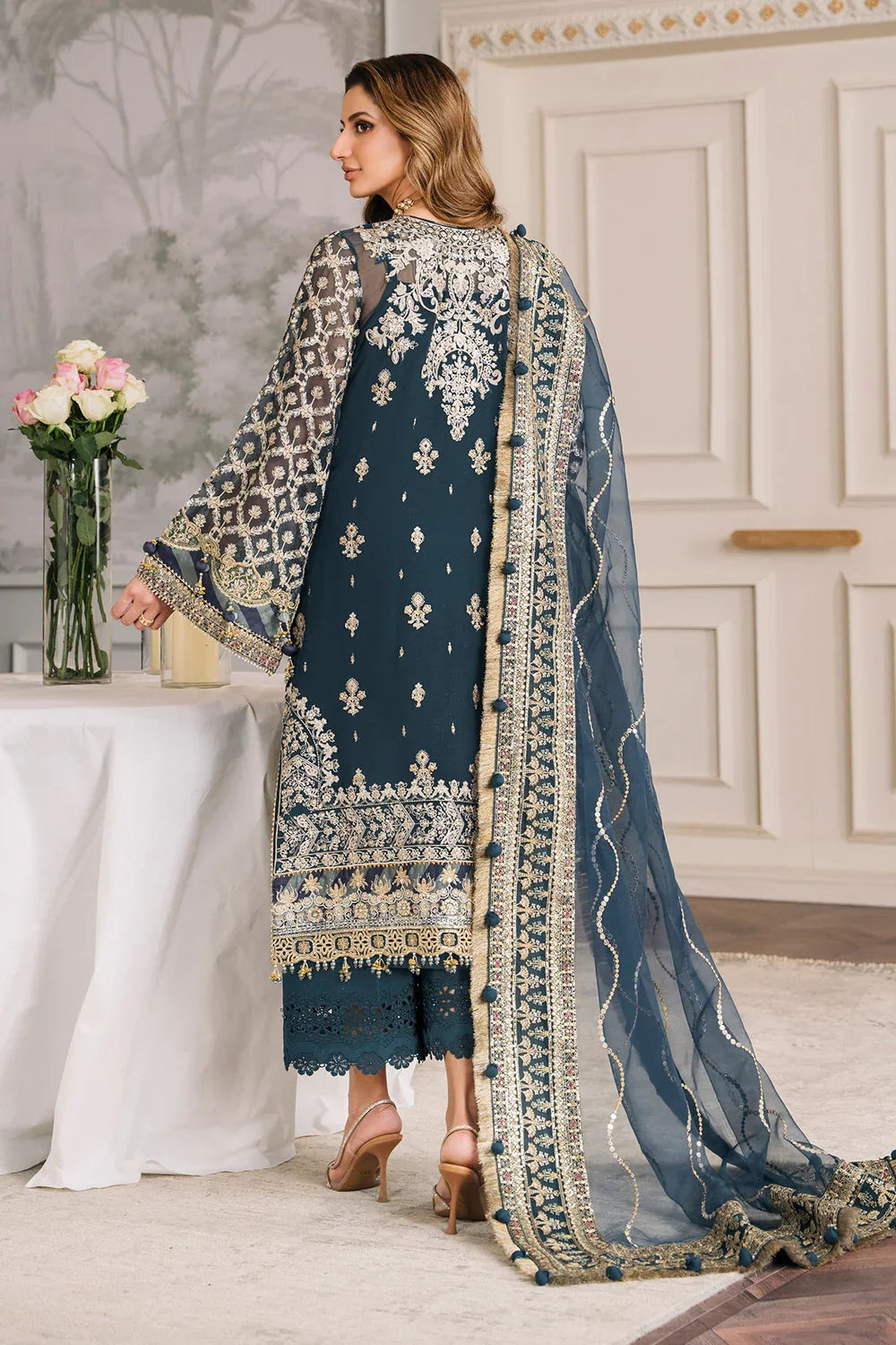 Baroque | Chantelle Embroidered Collection | CH12-01 by Baroque - Designer Dress - Type: Ladies Clothes - Available at Libayah - 100% Original