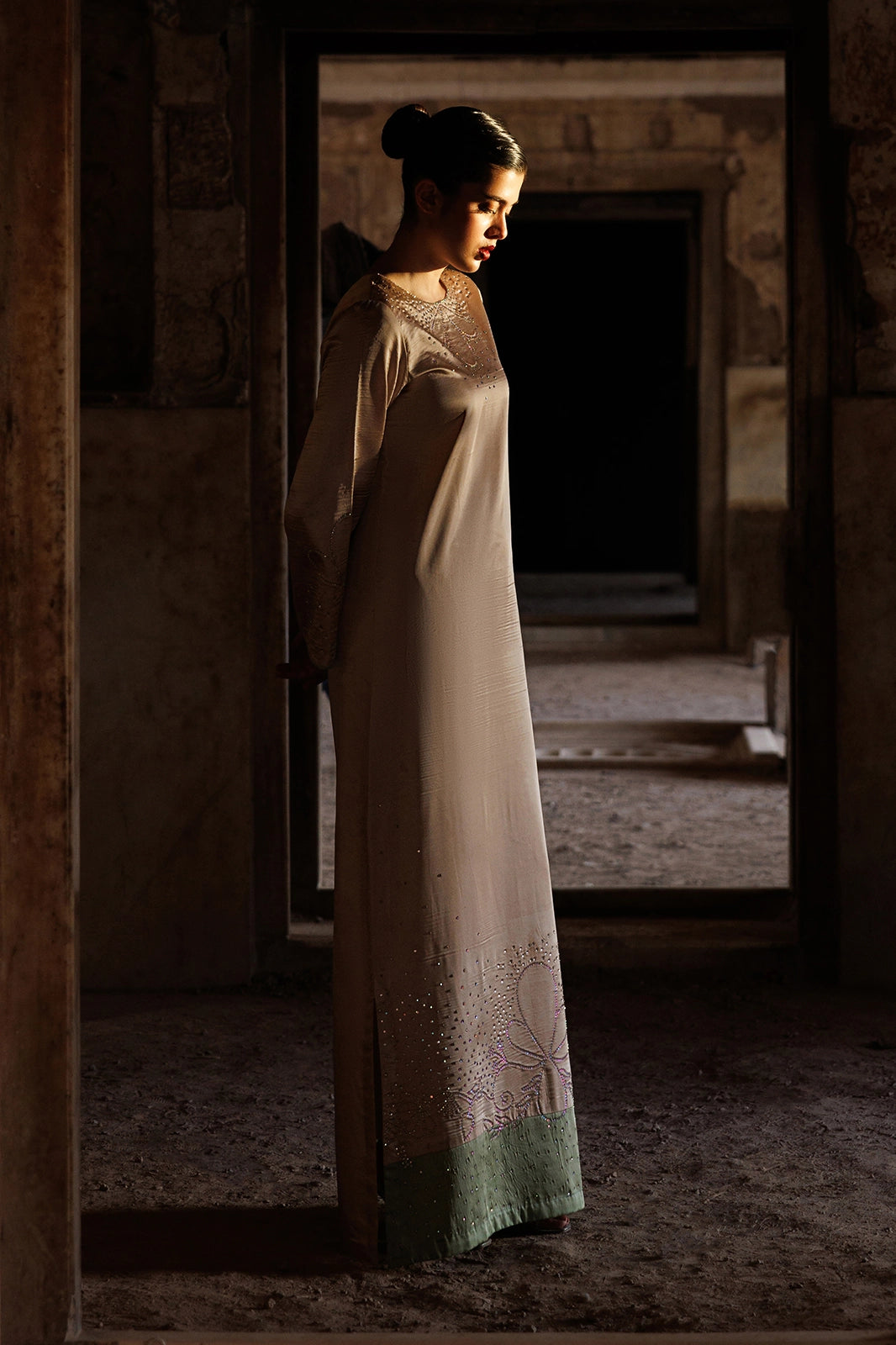 Afrozeh | Basic Pret 26 RTW | NACRE by Afrozeh - Designer Dress  - Type : Ladies Clothes - Available at Libayah - 100% Original 