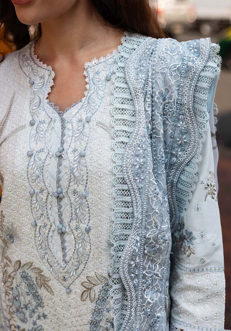 Zarqash | Luxury Lawn 25 | ZQLU 003 ANNE by Zarqash - Designer Dress - Type: Ladies Clothes - Available at Libayah - 100% Original