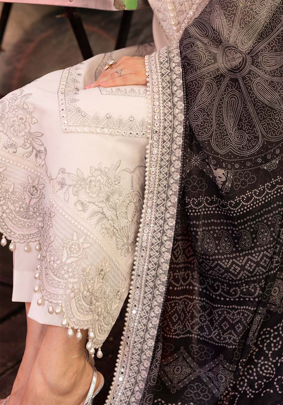 Zarqash | Luxury Lawn 25 | ZQLU 007 SIERRA by Zarqash - Designer Dress - Type: Ladies Clothes - Available at Libayah - 100% Original