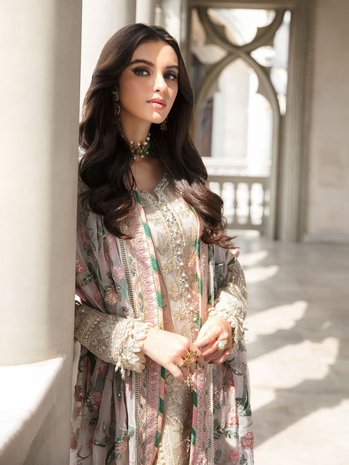 Gulaal | Embroidered Chiffon | CEMILE 03 by Gulaal - Designer Dress - Type: Ladies Clothes - Available at Libayah - 100% Original