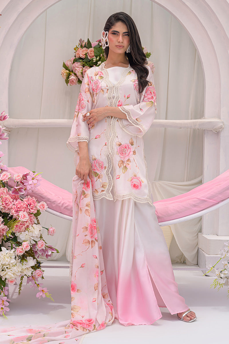Chic Ophicial | The Maison Duo | Blush Rosette by Chic Ophicial - Designer Dress  - Type : Ladies Clothes - Available at Libayah - 100% Original 