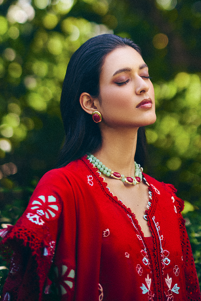 Suffuse | Casual Pret 25 | CRIMSAL by Suffuse - Designer Dress - Type: Ladies Clothes - Available at Libayah - 100% Original