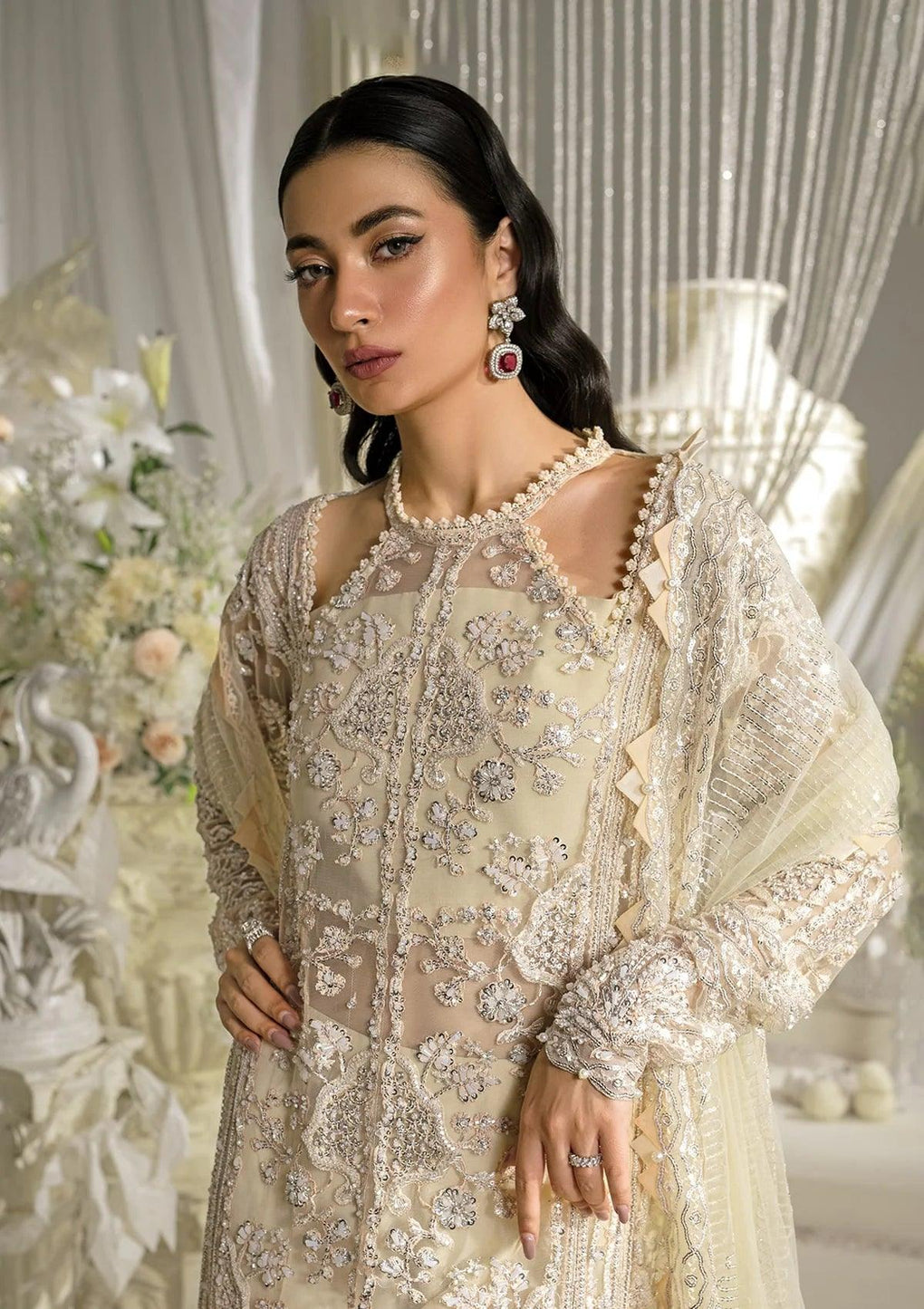 Elaf Premium | Evara Formals 24 | EFE-01 AURA by Elaf Premium - Designer Dress - Type: The Formal Exhibit - Available at Libayah - 100% Original