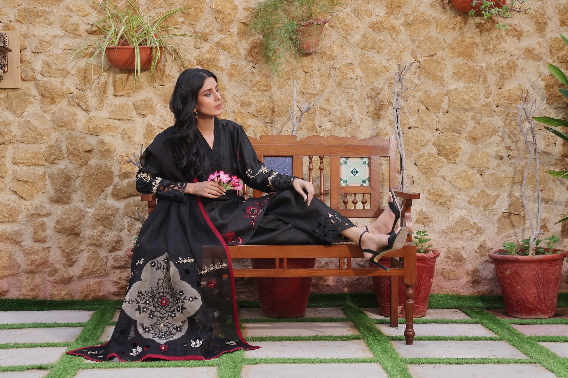Mona Imran | Ezel Eid 25 |Nazli by Mona Imran - Designer Dress - Type: Ladies Clothes - Available at Libayah - 100% Original