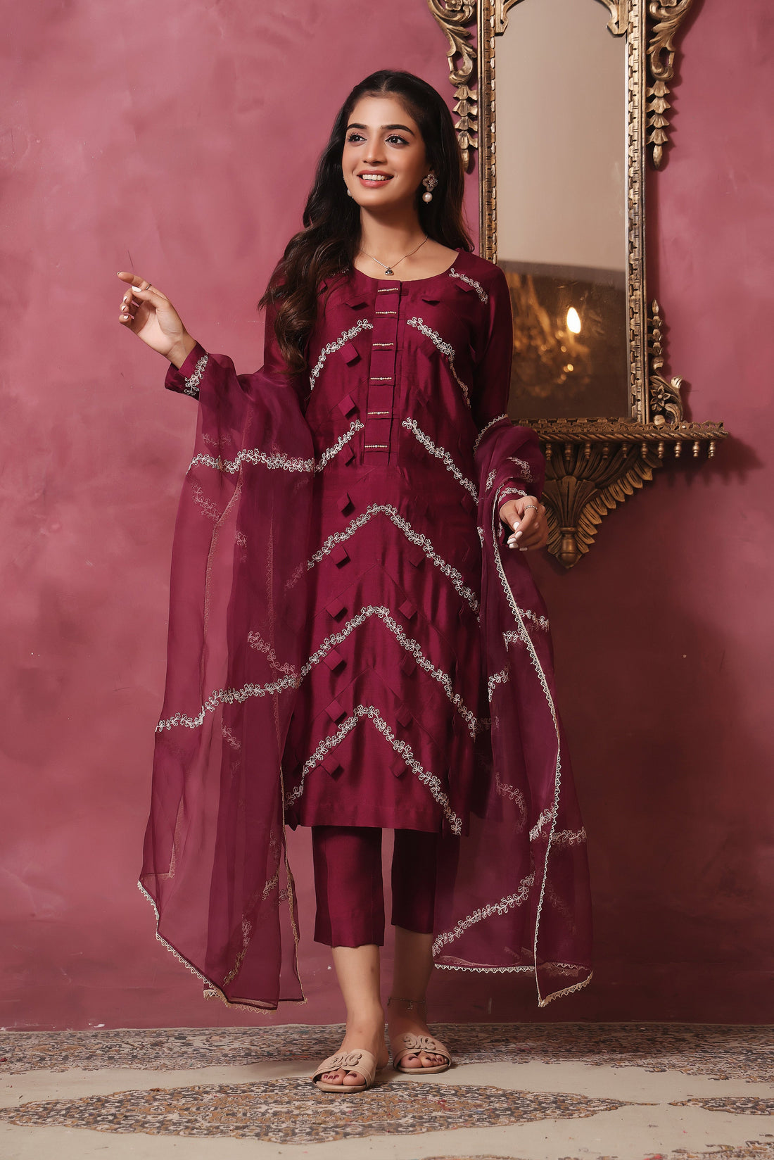 Mona Imran | Melange Formals | DE LUXE- 06 by Mona Imran - Designer Dress - Type: Ladies Clothes - Available at Libayah - 100% Original