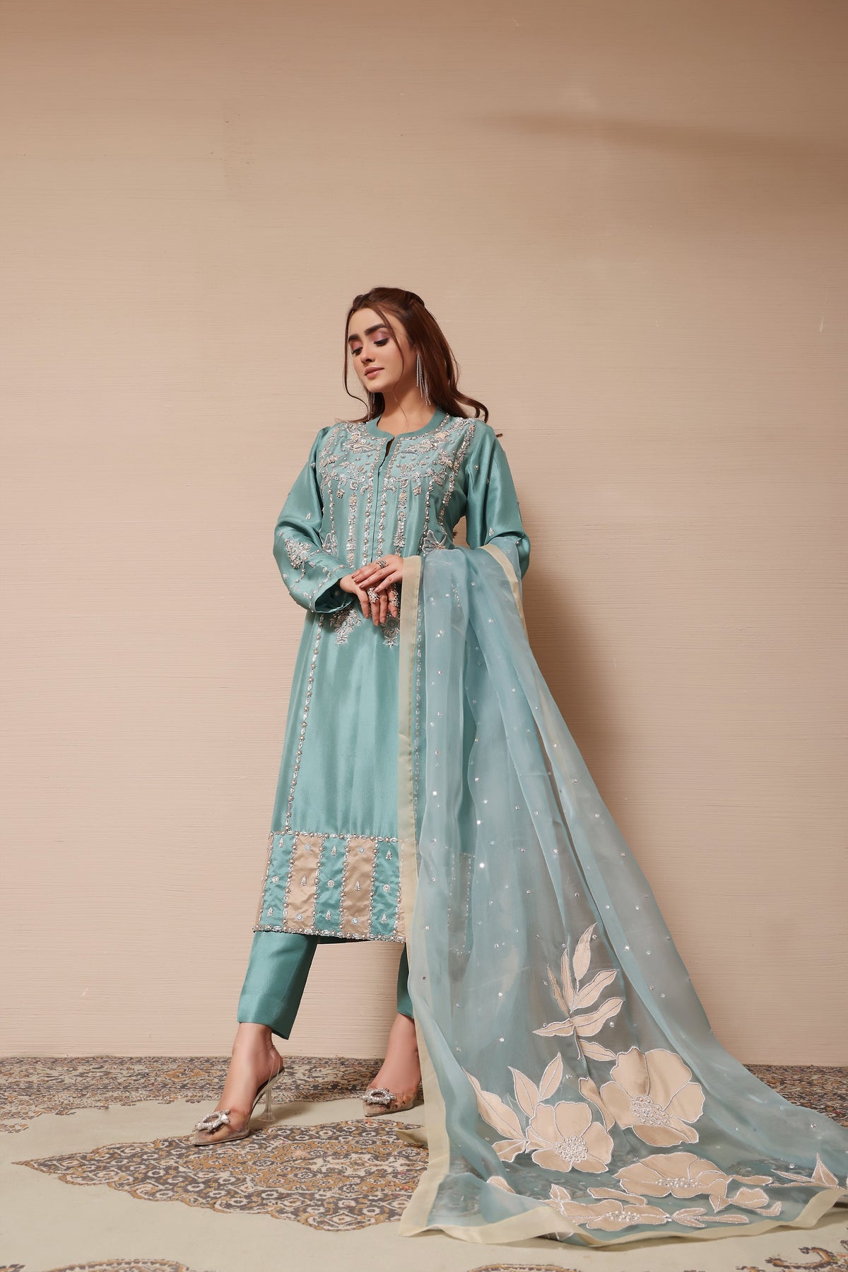 Mona Imran | Melange Formals | DE LUXE- 02 by Mona Imran - Designer Dress - Type: Ladies Clothes - Available at Libayah - 100% Original