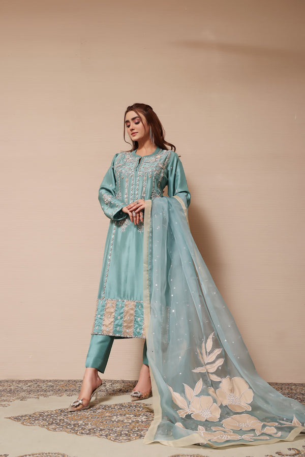 Mona Imran | Melange Formals | DE LUXE- 02 by Mona Imran - Designer Dress - Type: Ladies Clothes - Available at Libayah - 100% Original