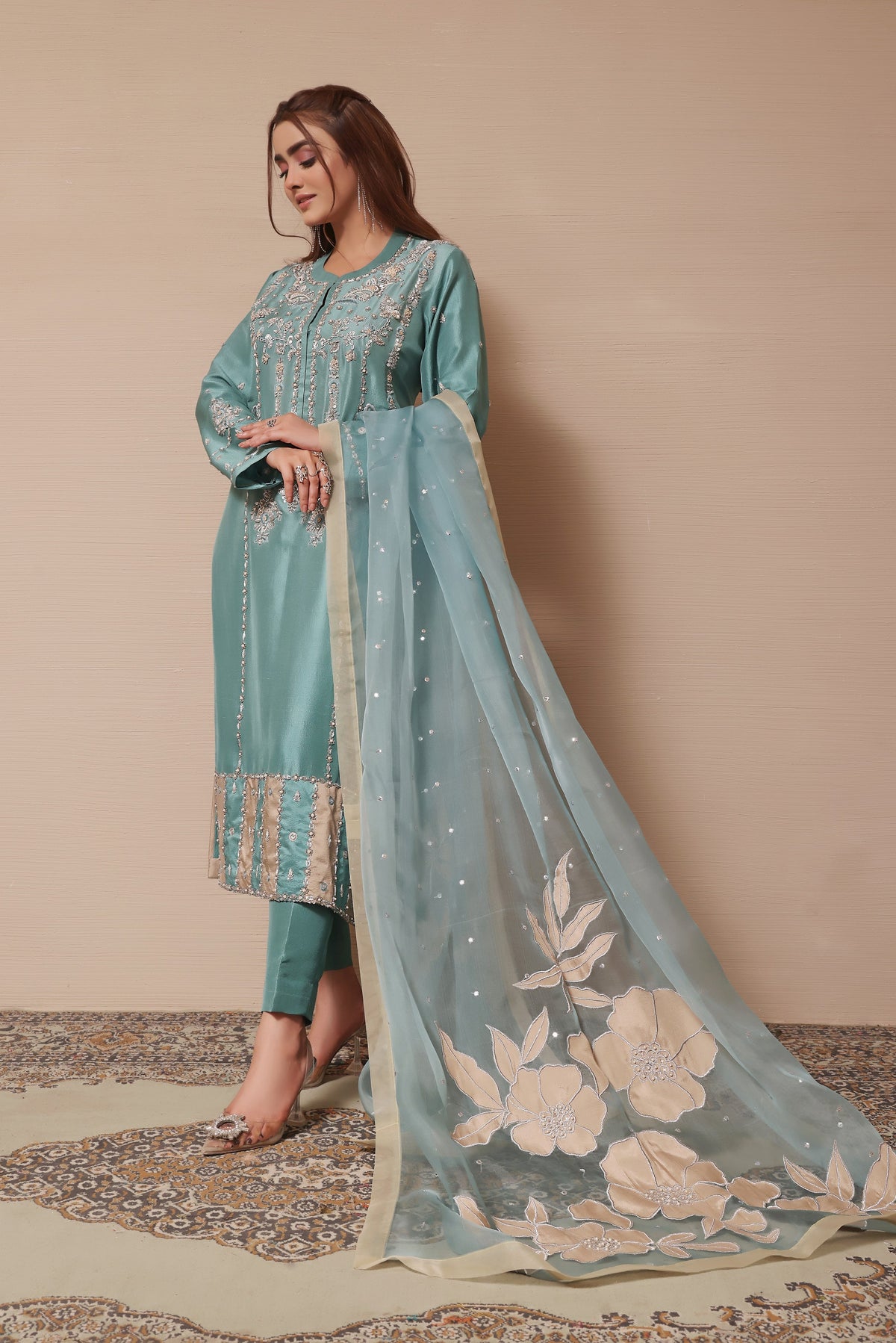Mona Imran | Melange Formals | DE LUXE- 02 by Mona Imran - Designer Dress - Type: Ladies Clothes - Available at Libayah - 100% Original