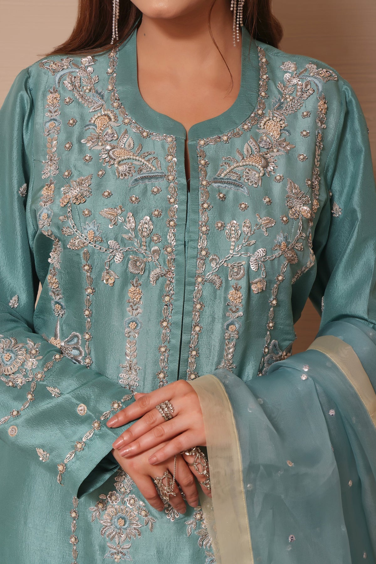 Mona Imran | Melange Formals | DE LUXE- 02 by Mona Imran - Designer Dress - Type: Ladies Clothes - Available at Libayah - 100% Original