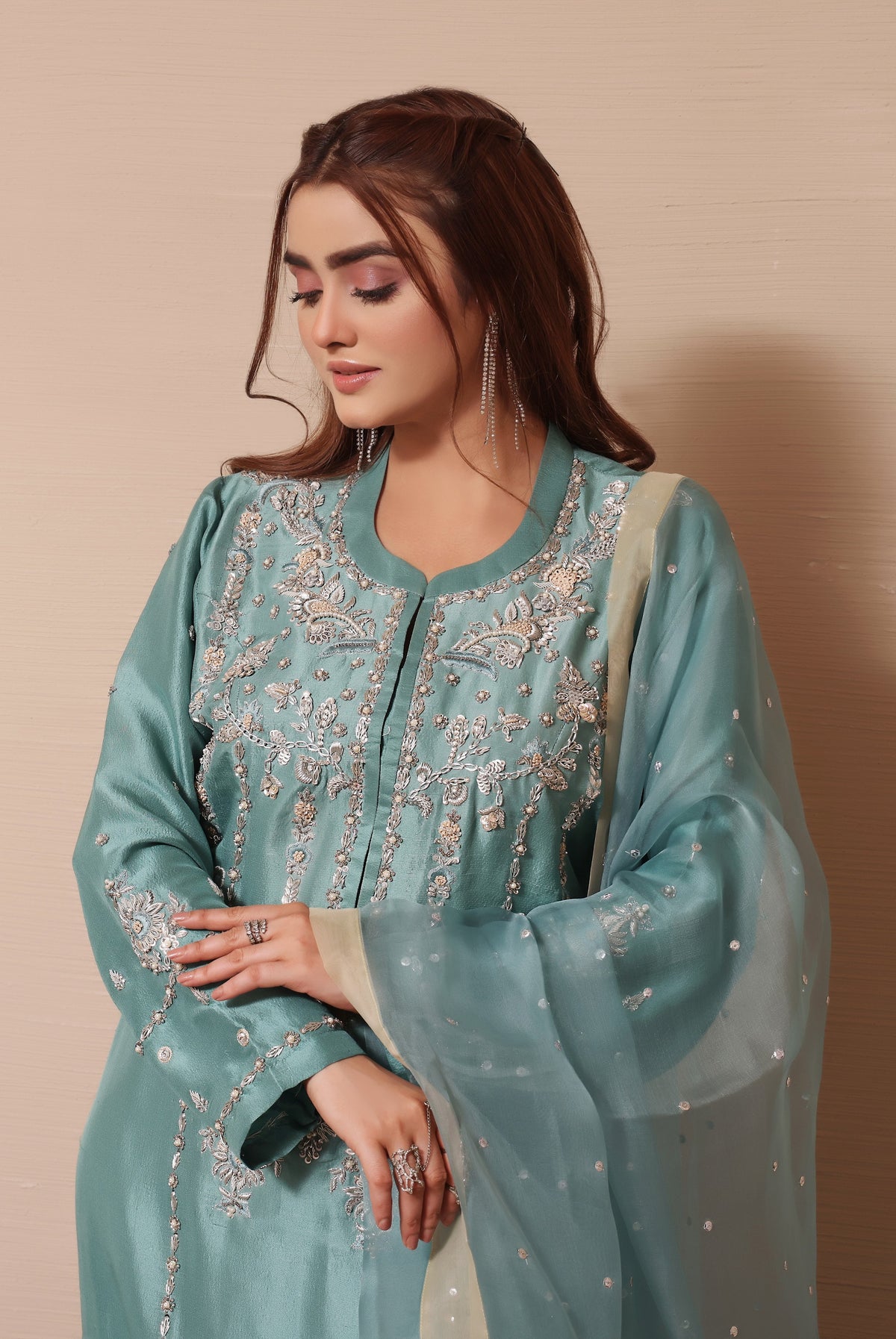 Mona Imran | Melange Formals | DE LUXE- 02 by Mona Imran - Designer Dress - Type: Ladies Clothes - Available at Libayah - 100% Original