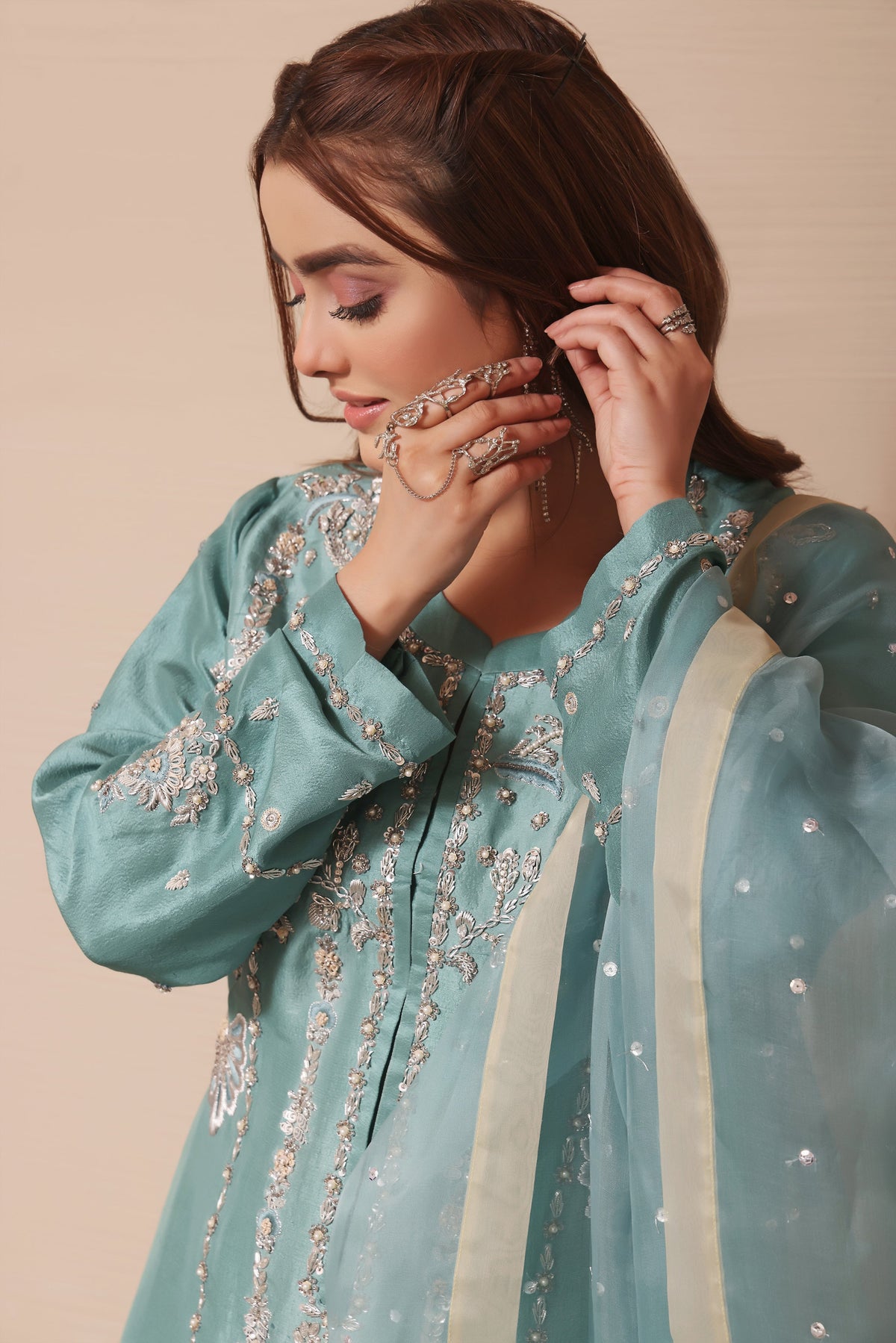 Mona Imran | Melange Formals | DE LUXE- 02 by Mona Imran - Designer Dress - Type: Ladies Clothes - Available at Libayah - 100% Original