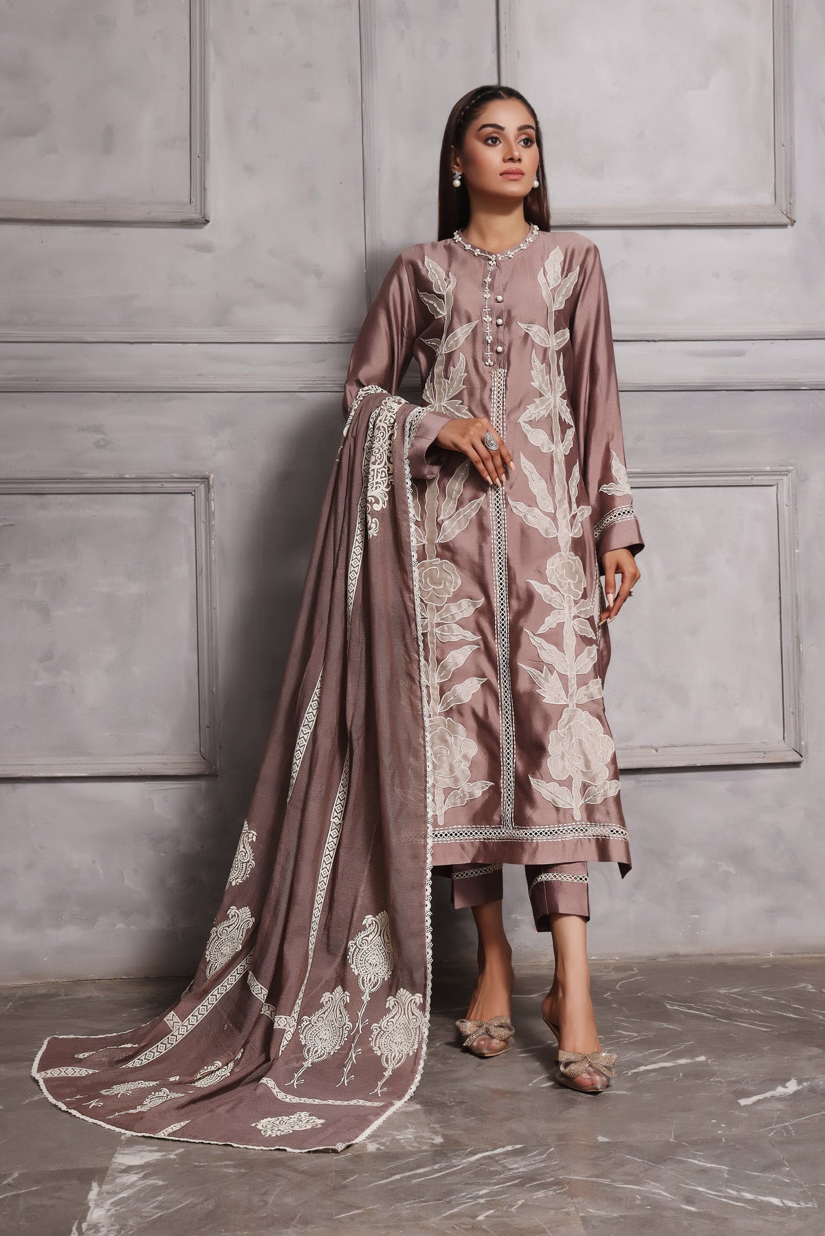 Mona Imran | Melange Formals | ESMEE by Mona Imran - Designer Dress - Type: Ladies Clothes - Available at Libayah - 100% Original
