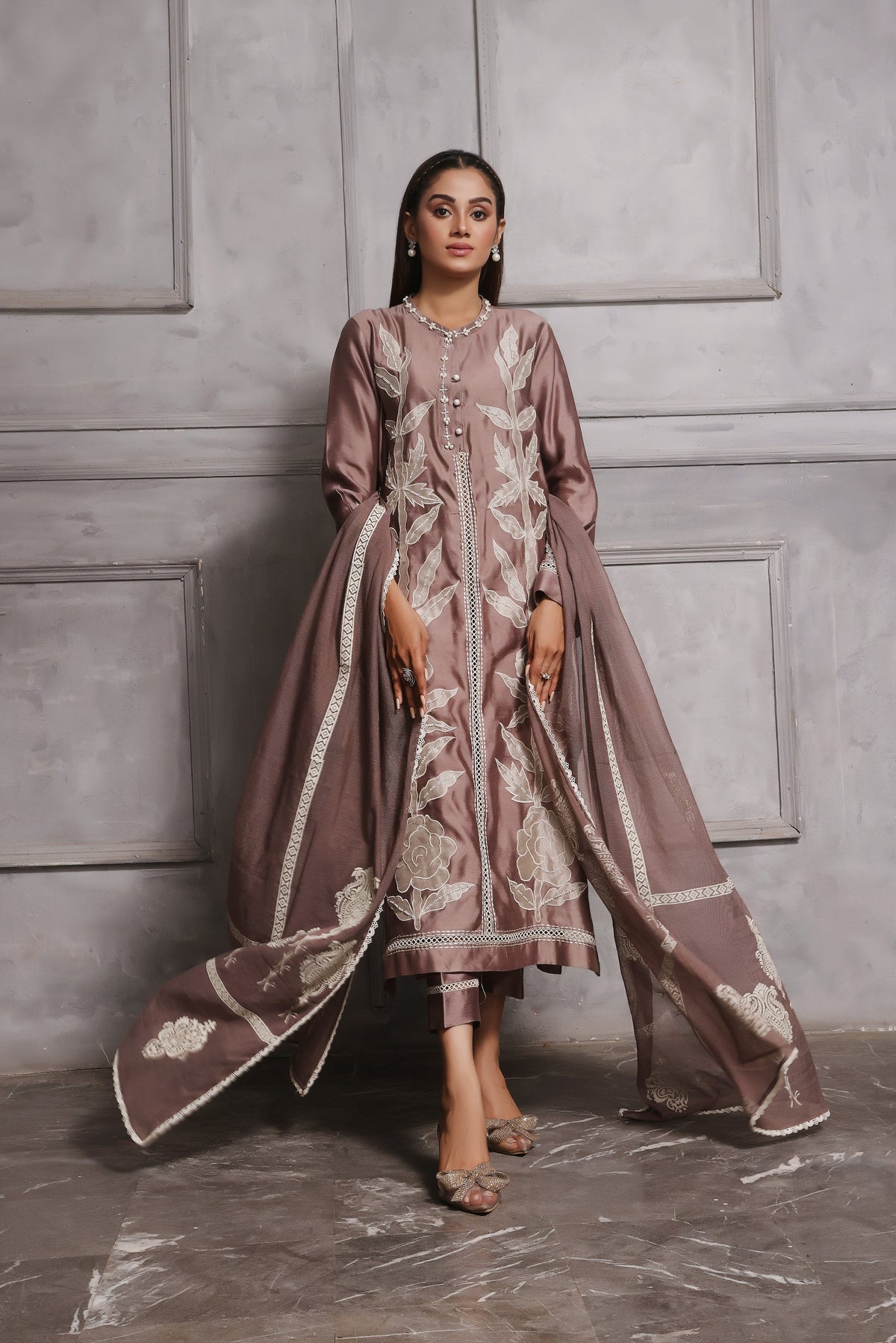 Mona Imran | Melange Formals | ESMEE by Mona Imran - Designer Dress - Type: Ladies Clothes - Available at Libayah - 100% Original