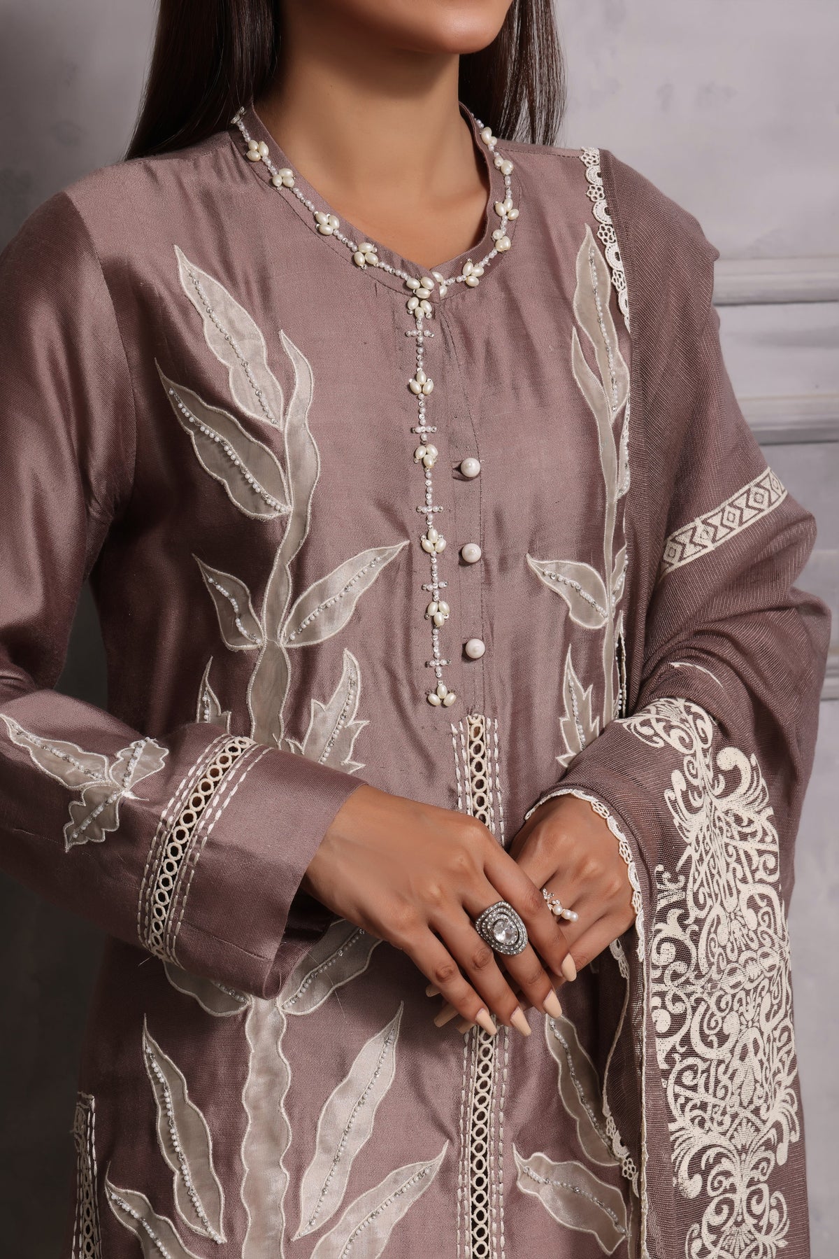 Mona Imran | Melange Formals | ESMEE by Mona Imran - Designer Dress - Type: Ladies Clothes - Available at Libayah - 100% Original