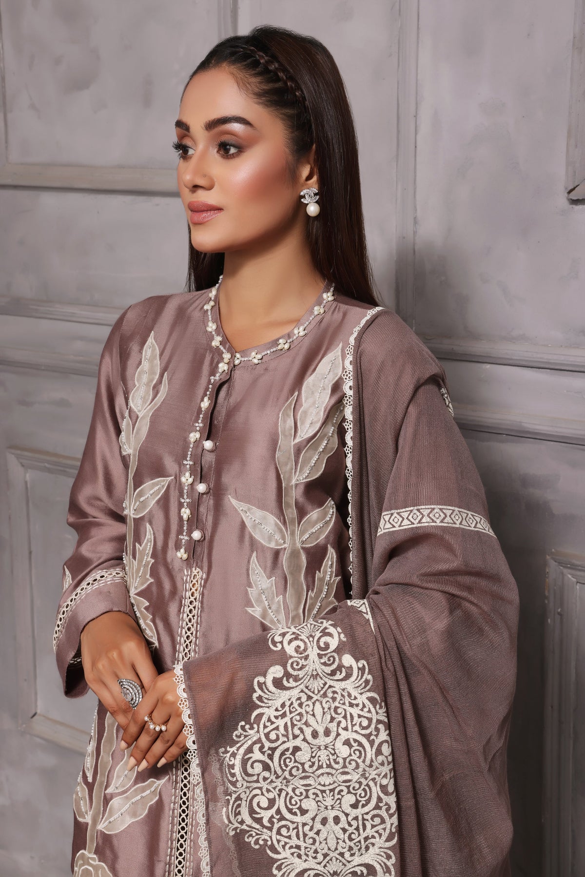 Mona Imran | Melange Formals | ESMEE by Mona Imran - Designer Dress - Type: Ladies Clothes - Available at Libayah - 100% Original