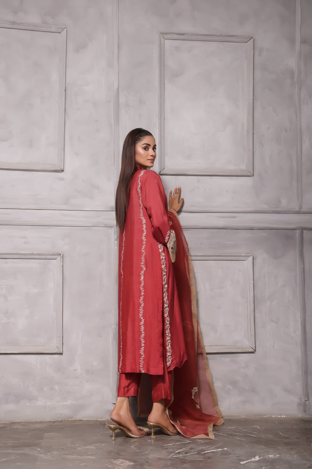 Mona Imran | Melange Formals | ESMEE-00E by Mona Imran - Designer Dress - Type: Ladies Clothes - Available at Libayah - 100% Original