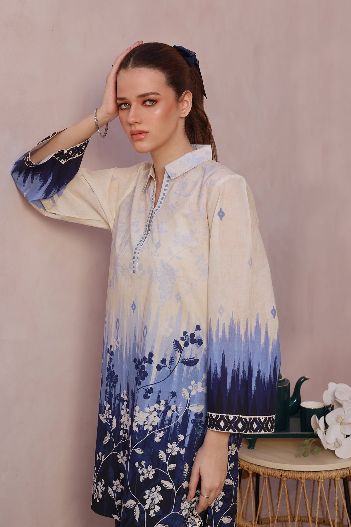 Sahar | Selene 25 | Blue Moon Garden by Sahar - Designer Dress - Type: Ladies Clothes - Available at Libayah - 100% Original