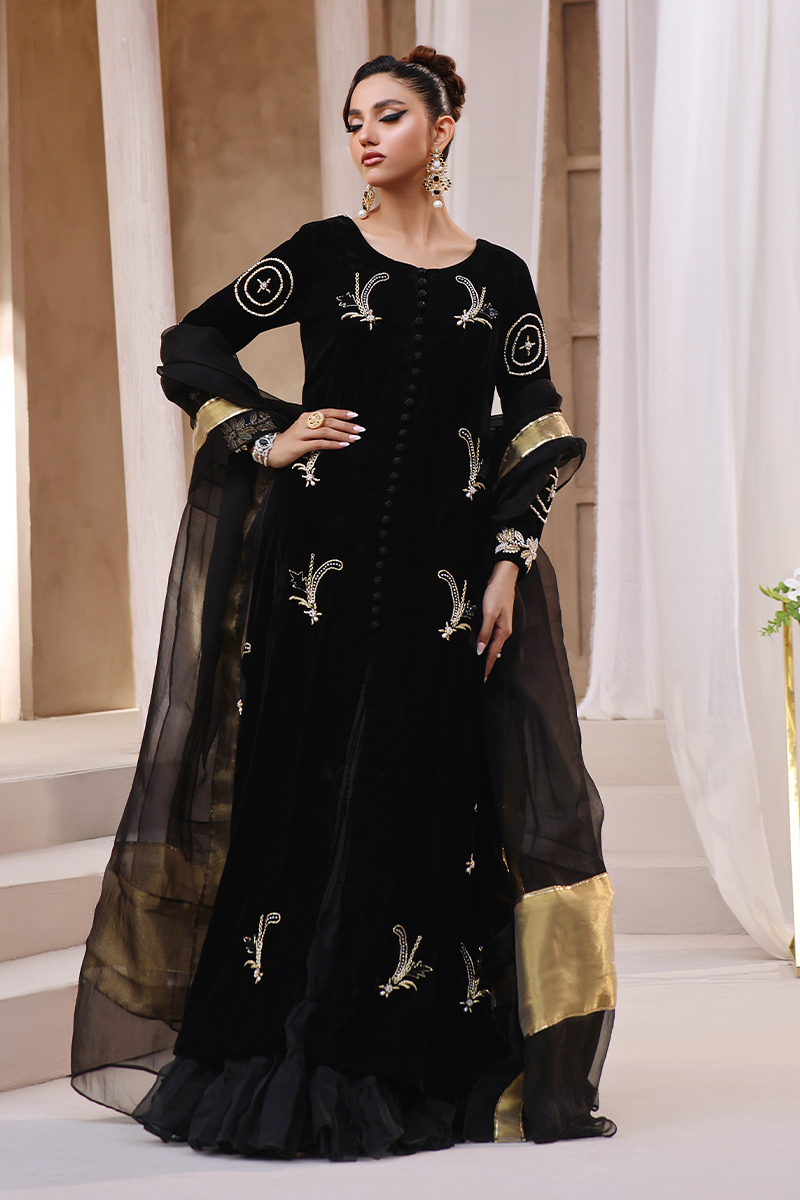 Mona Imran | Riona Velvet Affair | Fayra by Mona Imran - Designer Dress - Type: Ladies Clothes - Available at Libayah - 100% Original