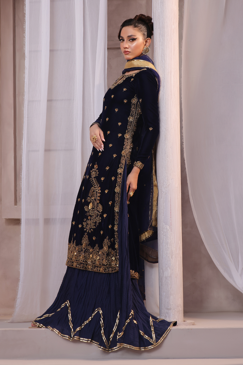 Mona Imran | Riona Velvet Affair | Nilan by Mona Imran - Designer Dress - Type: Ladies Clothes - Available at Libayah - 100% Original