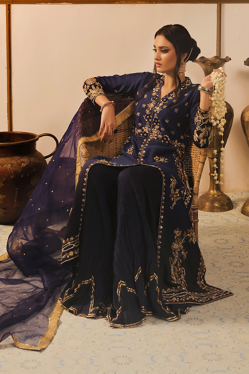 Mona Imran | Dilzaib Formals | Neelam by Mona Imran - Designer Dress - Type: Ladies Clothes - Available at Libayah - 100% Original