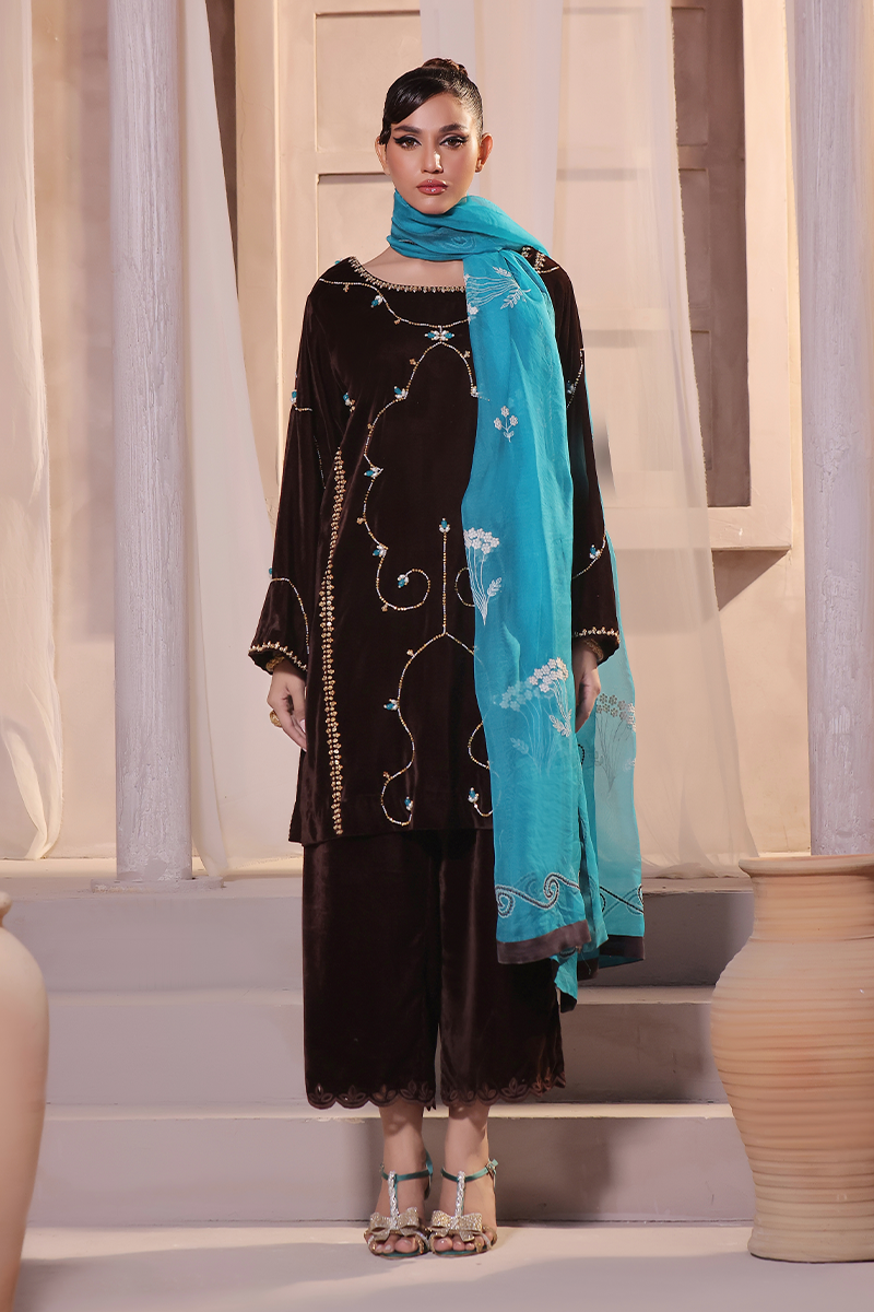 Mona Imran | Riona Velvet Affair | Samanya by Mona Imran - Designer Dress - Type: Ladies Clothes - Available at Libayah - 100% Original