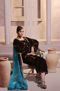 Mona Imran | Riona Velvet Affair | Samanya by Mona Imran - Designer Dress - Type: Ladies Clothes - Available at Libayah - 100% Original