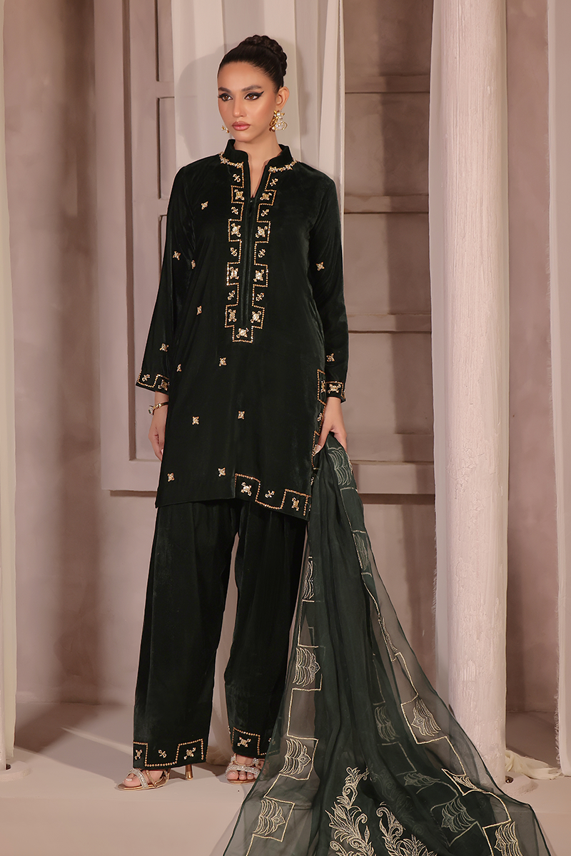 Mona Imran | Riona Velvet Affair | Hiraya by Mona Imran - Designer Dress - Type: Ladies Clothes - Available at Libayah - 100% Original