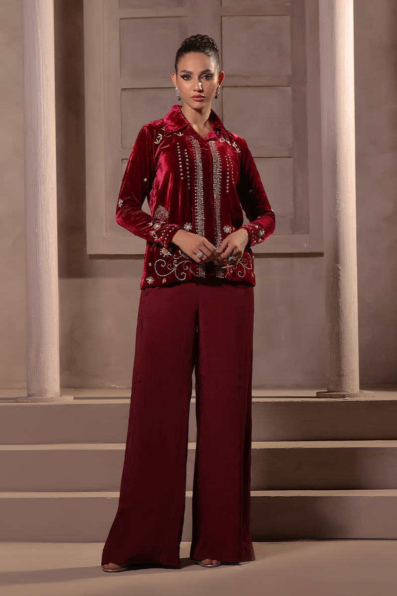 Mona Imran | Riona Velvet Affair | Rinsha by Mona Imran - Designer Dress - Type: Ladies Clothes - Available at Libayah - 100% Original
