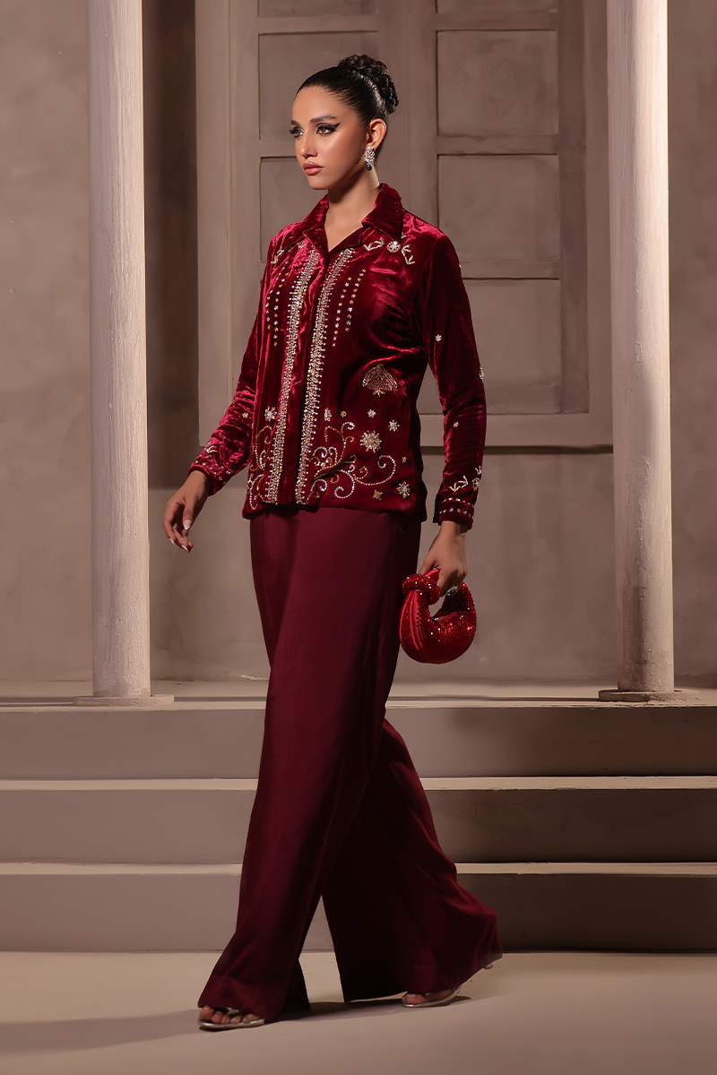 Mona Imran | Riona Velvet Affair | Rinsha by Mona Imran - Designer Dress - Type: Ladies Clothes - Available at Libayah - 100% Original