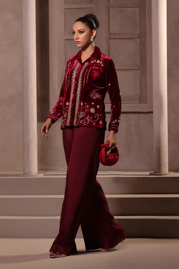 Mona Imran | Riona Velvet Affair | Rinsha by Mona Imran - Designer Dress - Type: Ladies Clothes - Available at Libayah - 100% Original