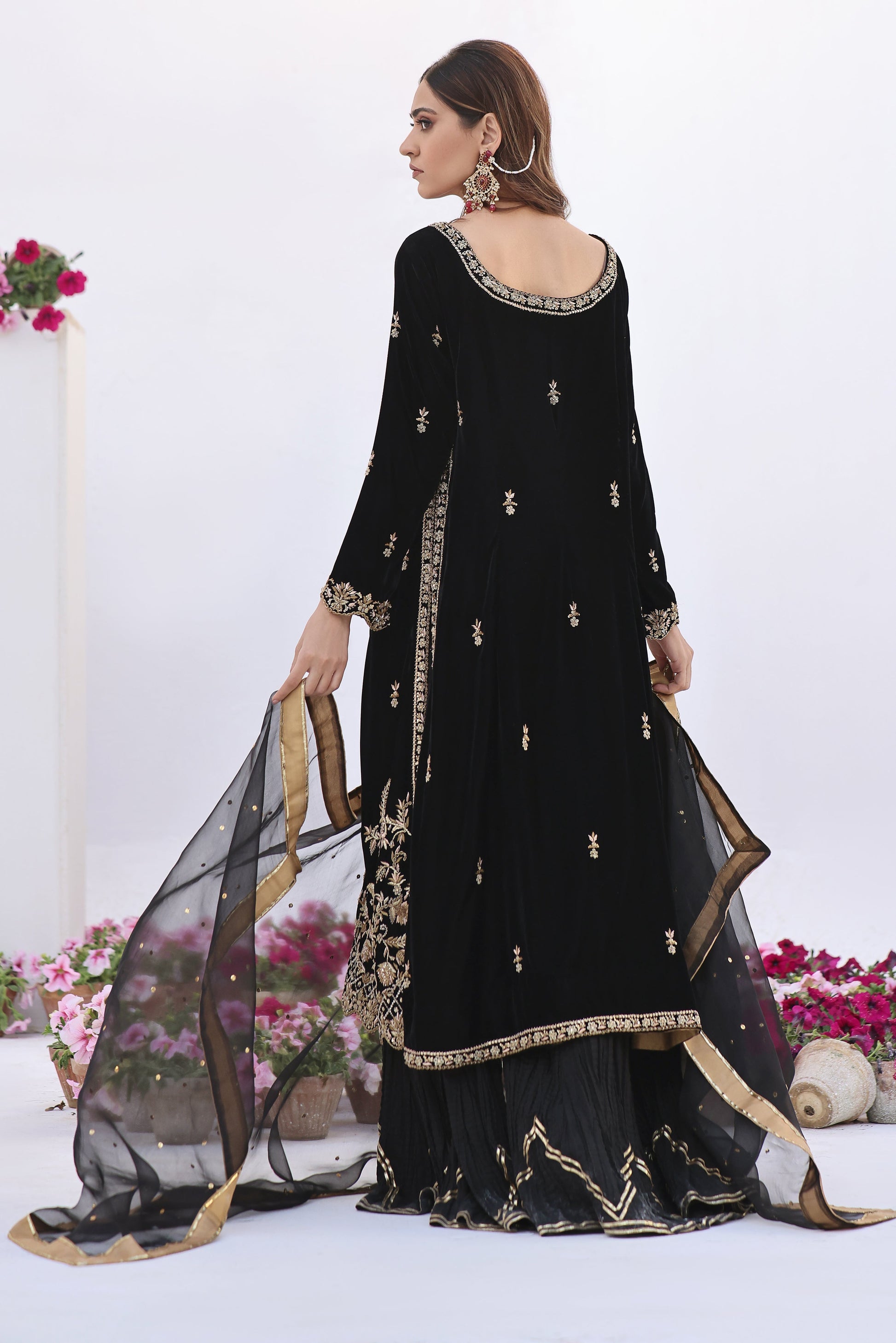 Mona Imran | Riona Velvet Affair | KOH-E-KALAAN by Mona Imran - Designer Dress - Type: Ladies Clothes - Available at Libayah - 100% Original