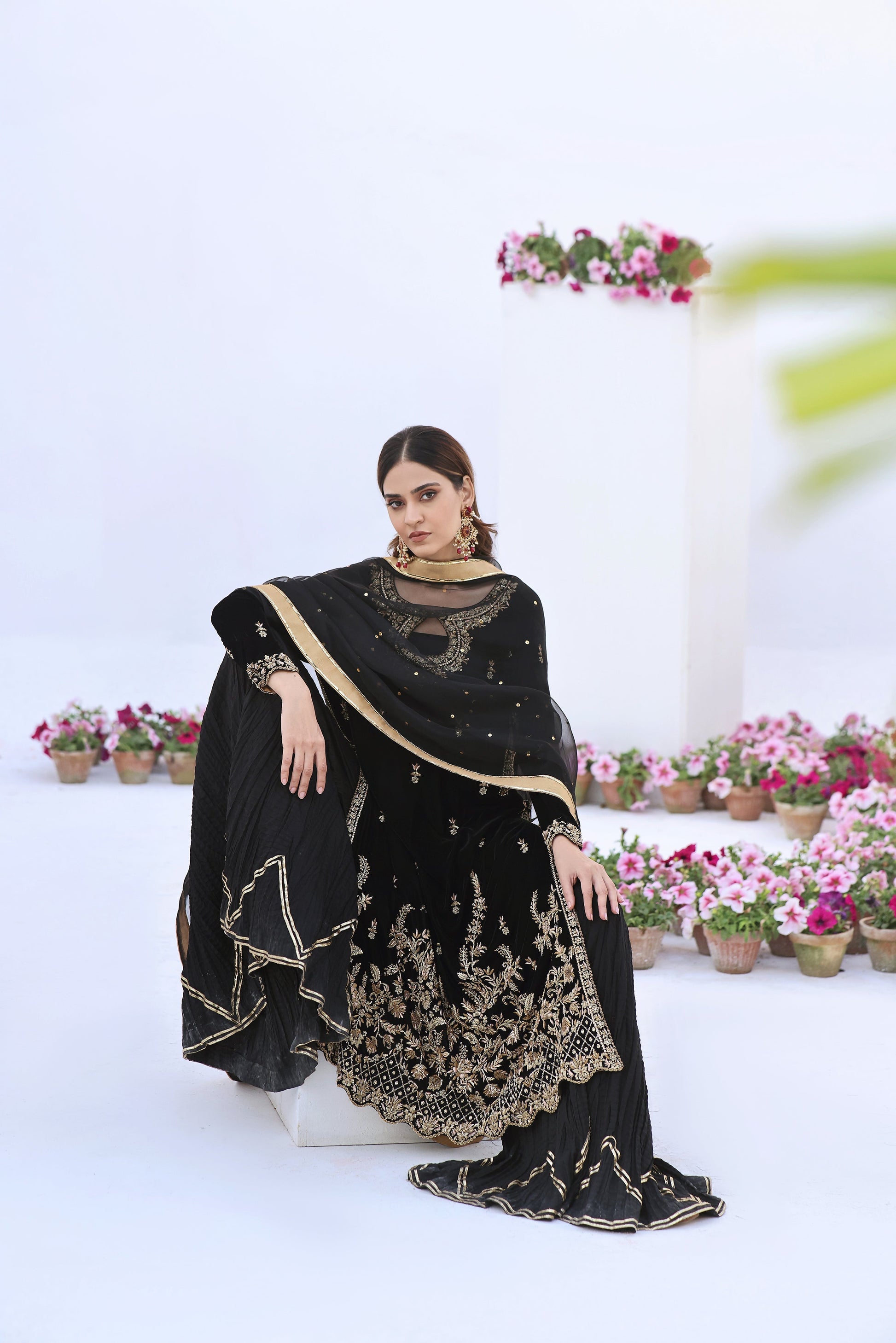 Mona Imran | Riona Velvet Affair | KOH-E-KALAAN by Mona Imran - Designer Dress - Type: Ladies Clothes - Available at Libayah - 100% Original