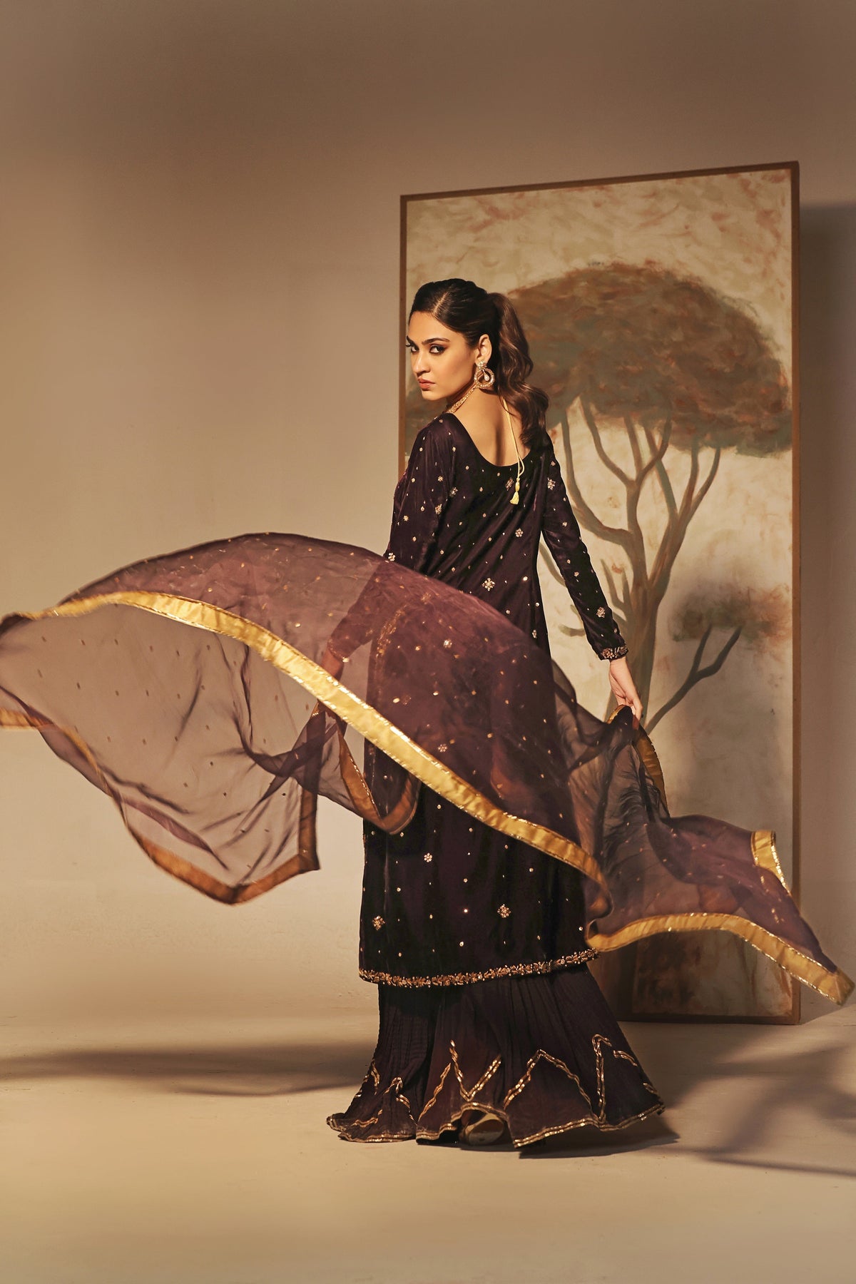 Mona Imran | Riona Velvet Affair | MUSHK by Mona Imran - Designer Dress - Type: Ladies Clothes - Available at Libayah - 100% Original